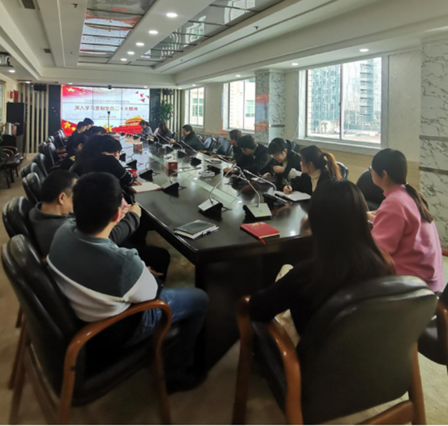 股份机关党支部开展“深入学习贯彻党的二十大会议精神”学习 及党支部换届选举工作